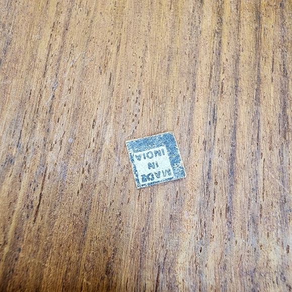 VIntage Hand Carved Wooden Floral Jewelry Box Made In India 5.75x3.75" - Picture 4 of 11